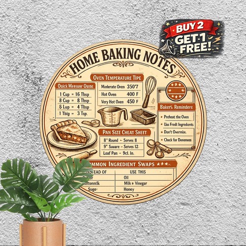 Baking conversion chart - baking,