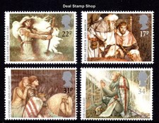 1985 King Arthur Arthurian Legends SG1294 -  SG1297 Complete Set Unmounted Mint