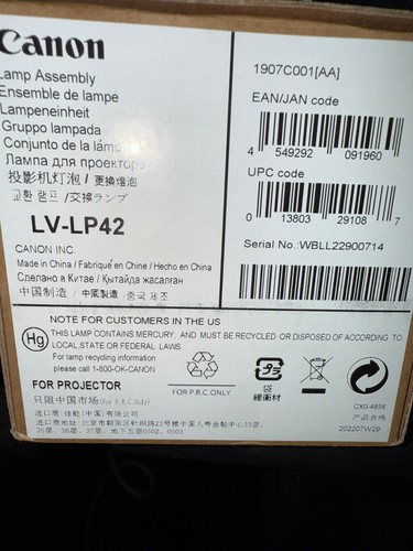 Original canon projector lamp - canon,