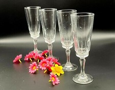 Vintage Flute Glasses Cut