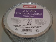 2 x Caroline Foil Pudding Bowl