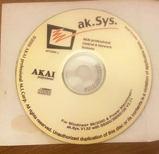 Original Akai S5000, S6000 ak.Sys software and OS disk
