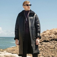 Shearling Coat Men Real