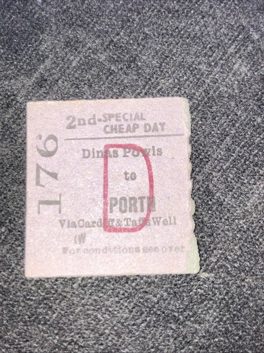 Half railway ticket - half., ticket.