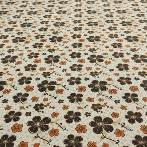 70s floral upholstery - upholstery, fabric