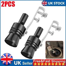 2Pcs XL Black Car Turbo Sound