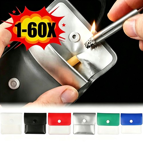 60x pocket ashtray portable - pocket,