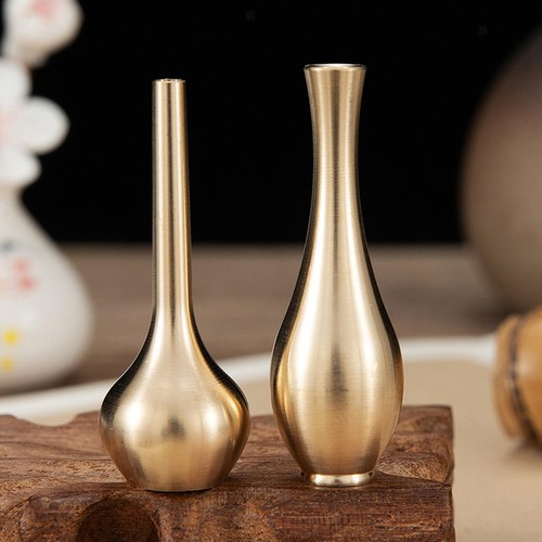 Mini copper vase plant - vase, pots
