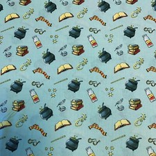 HARRY POTTER SOFT WASH POTIONS FABRIC - 100% Cotton - Blue (23800602)