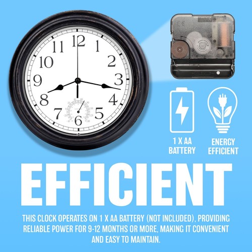Inch garden wall clock with - 12,