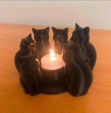 Cat Circle Led Tealight Holder