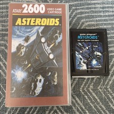ASTEROIDS - Original Atari 2600 Game in a Replacement Case - Tested & Working 