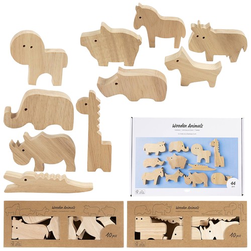 Chunky wooden farm safari - wooden,