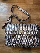 Debenhams Mantaray Butterfly Prt Satchel Style Hard Outer Shoulder Bag, Ex Con