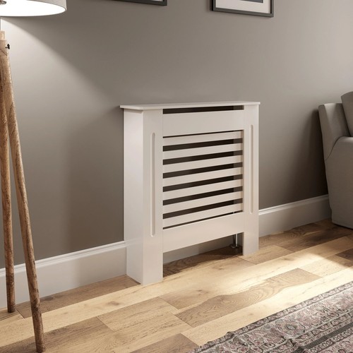 Radiator cover small white - small,