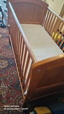 Wood Baby Child Bed Used With Mattress 