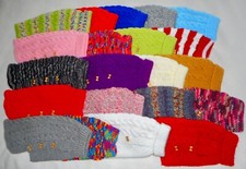 Hand knitted dog pup coat - hand,
