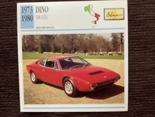 Dino 308 GT4,   1973-80,  High Performance Car,  Italy, Collectors Card