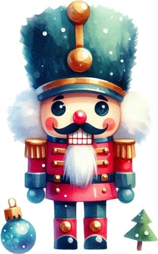 Christmas nutcracker wall art - christmas,