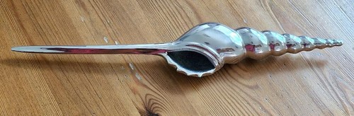 Large metal chromed shell - metal,