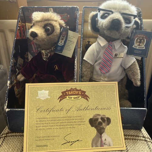 Meerkat soft toy bundle sergei - meerkat,