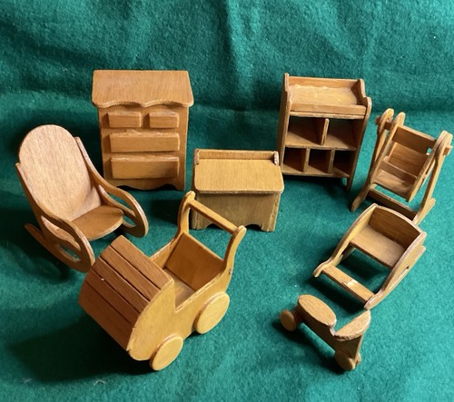 Dolls house furniture wooden - house,