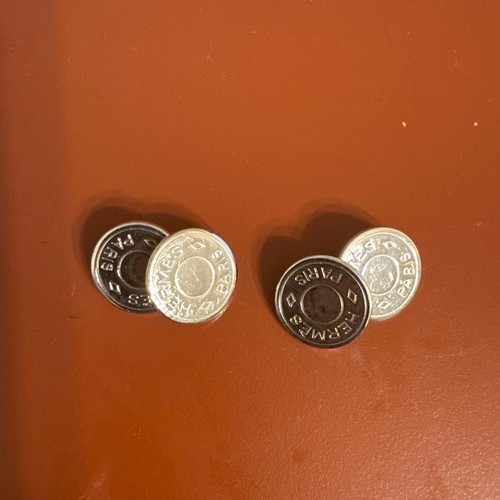 Hermes cufflinks silver serie - hermes,