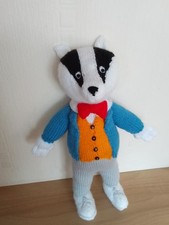 Brand New Hand Knitted  “Bill Badger”  15” High