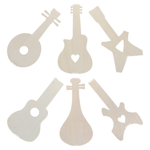 Pcs children wooden guitar - wooden,