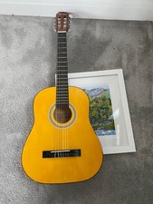 wooden guitar brown rocketmusic meduim size