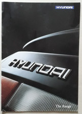 Hyundai Range Brochure 1990 - X2 Pony  Sonata  Scoupe
