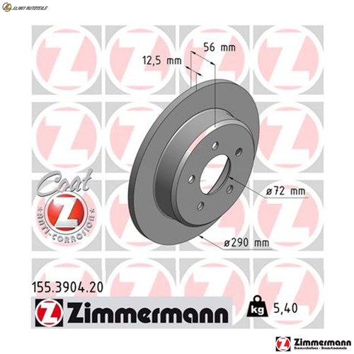 Brake discs 155 - 2x, for