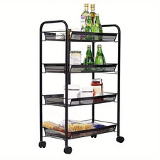 4 Tier Kitchen Storage Trolley