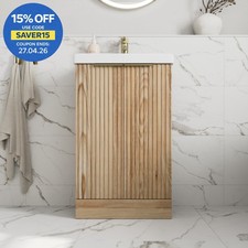 Fluted 500mm Bathroom Vanity