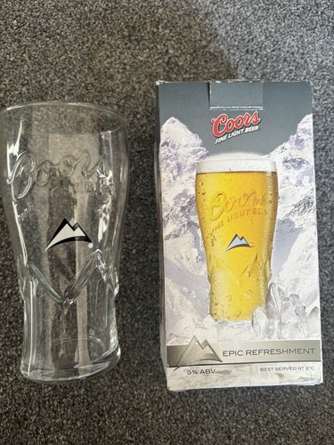 Coors light pint glasses - glasses, blue