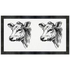 'Cow Portrait' Pet Feeding Mat