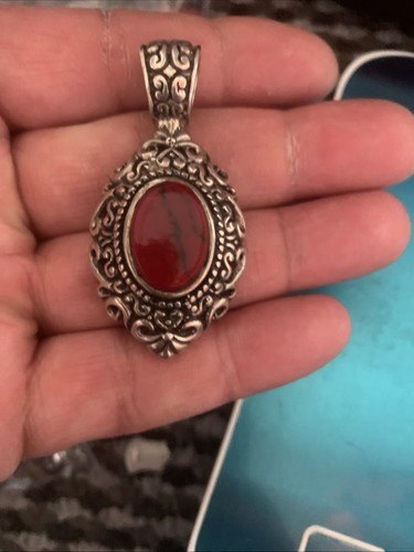 Large red jasper sterling - large,