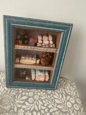 Baby boy Girl Wood Frame teddy retro knitted