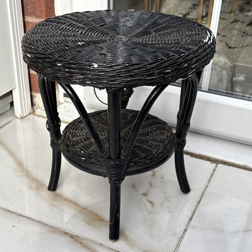Vintage rattan portable - , small