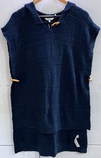 Fat Face Navy Cotton Hooded