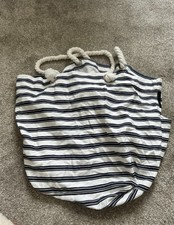 Primark Beach Bag Navy and