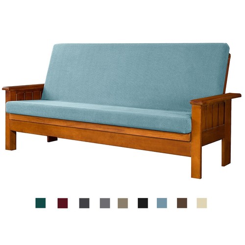 Jacquard stretch armless futon - jacquard,