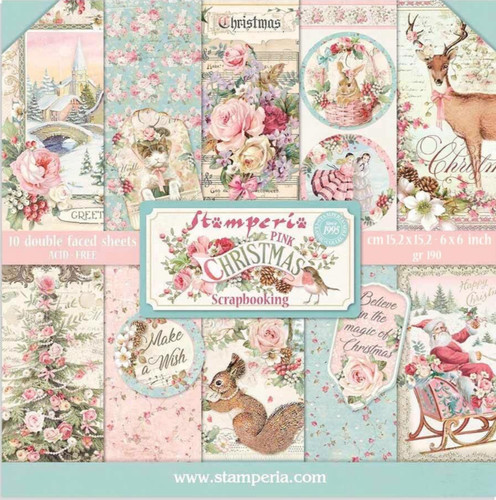 Pink christmas stamperia - christmas,
