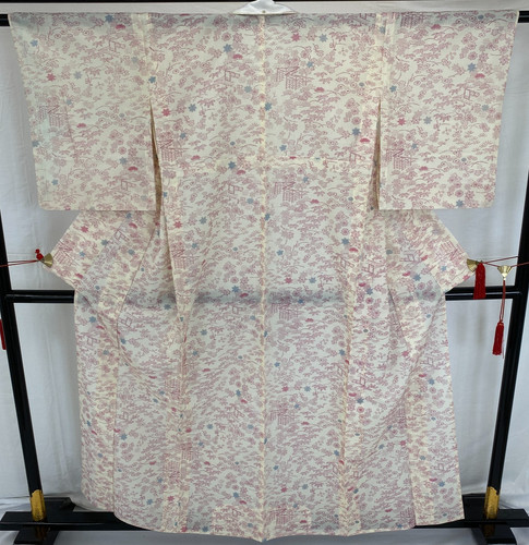 Japanese vintage kimono silk - vintage,