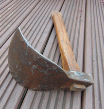 Antique French Carpenter's Woodworking Tool Adze