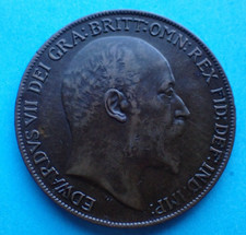 1910 Edward VII, Penny, as