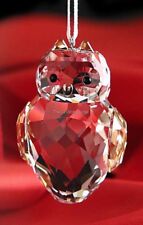 SWAROVSKI CHRISTMAS OWL ORNAMENT 5135848 MINT BOXED RETIRED RARE