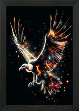 Cosmic Condor Flight Framed