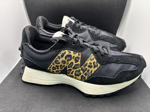 New balance 327 black - black, leopard