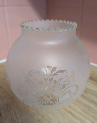 Vintage frosted glass globe - vintage,